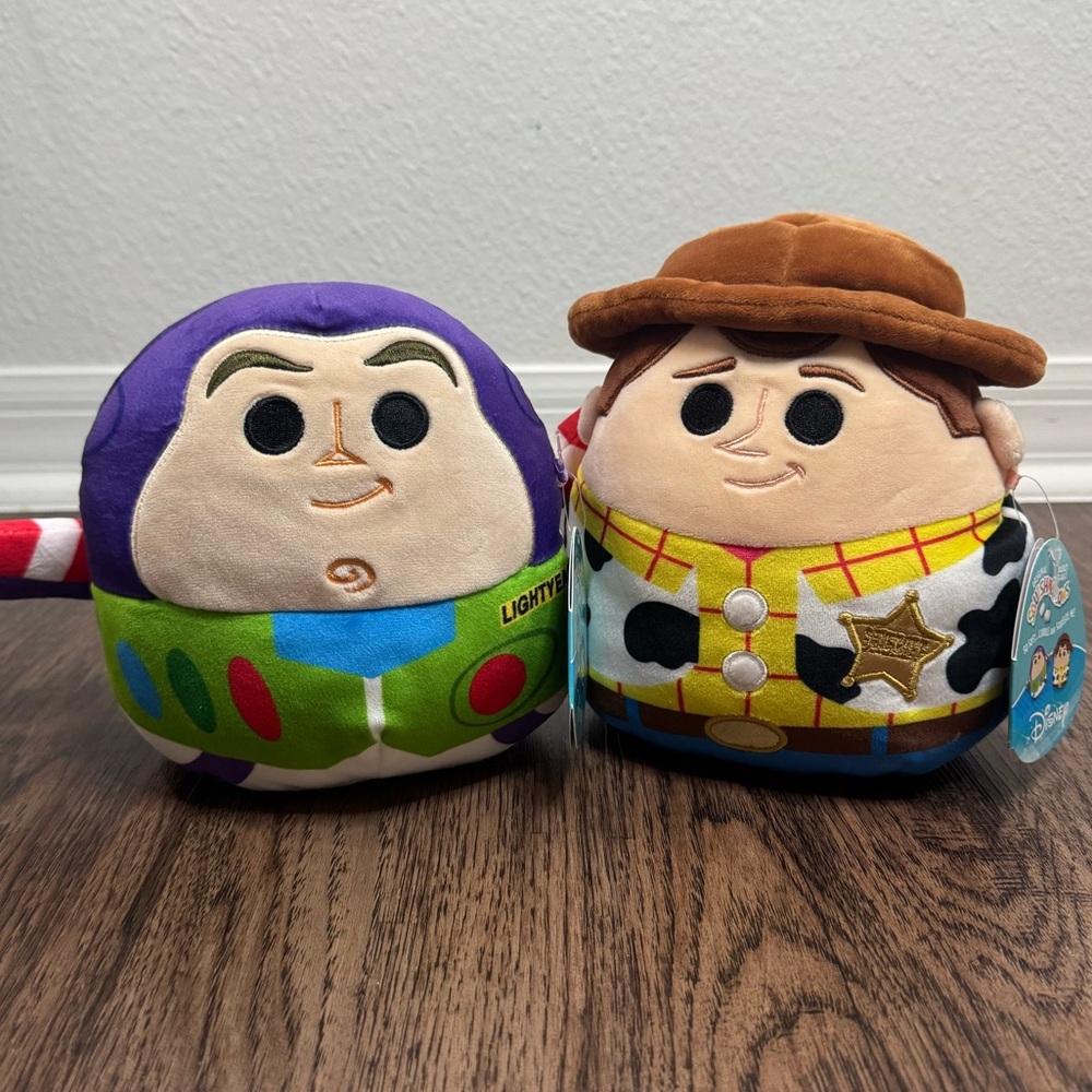 Squishmallows Official Kellytoy Disney Characters Buzz And Woody